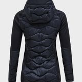 Helium Dun Hybrid Midlayer med Hætte - Dame - Sort