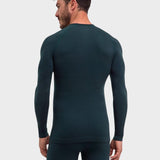 Mens Thermozone Long - sleeve shirt Wool - Tech - Holly - Gumpel & Co