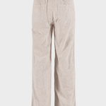 Luca linen Trousers - Dame - Chalk - melange - Gumpel & Co