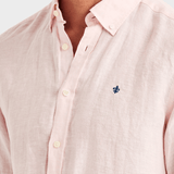 Morris Douglas Linen Shirt-Classic Fit - Lt Pink