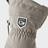 Female Heli 5 fingre Skihandsker - Dame - Khaki/Off White