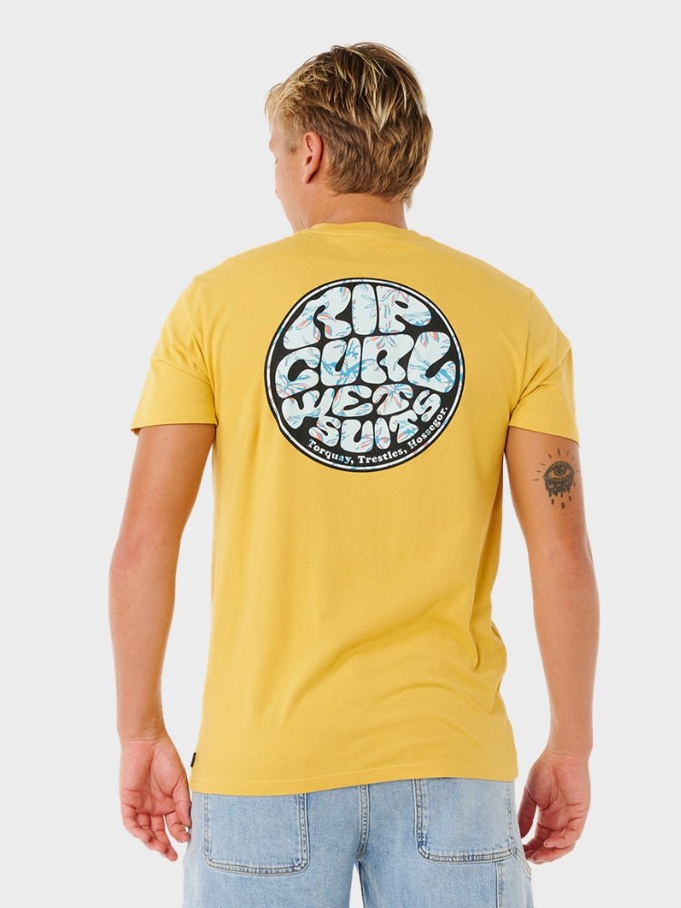 Wettie Passage Icon T shirt - Herre - Ochre - Gumpel & Co