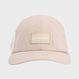 STATE OF WOW Blaze Foldable Solid Trucker Cap - Unisex - Khaki