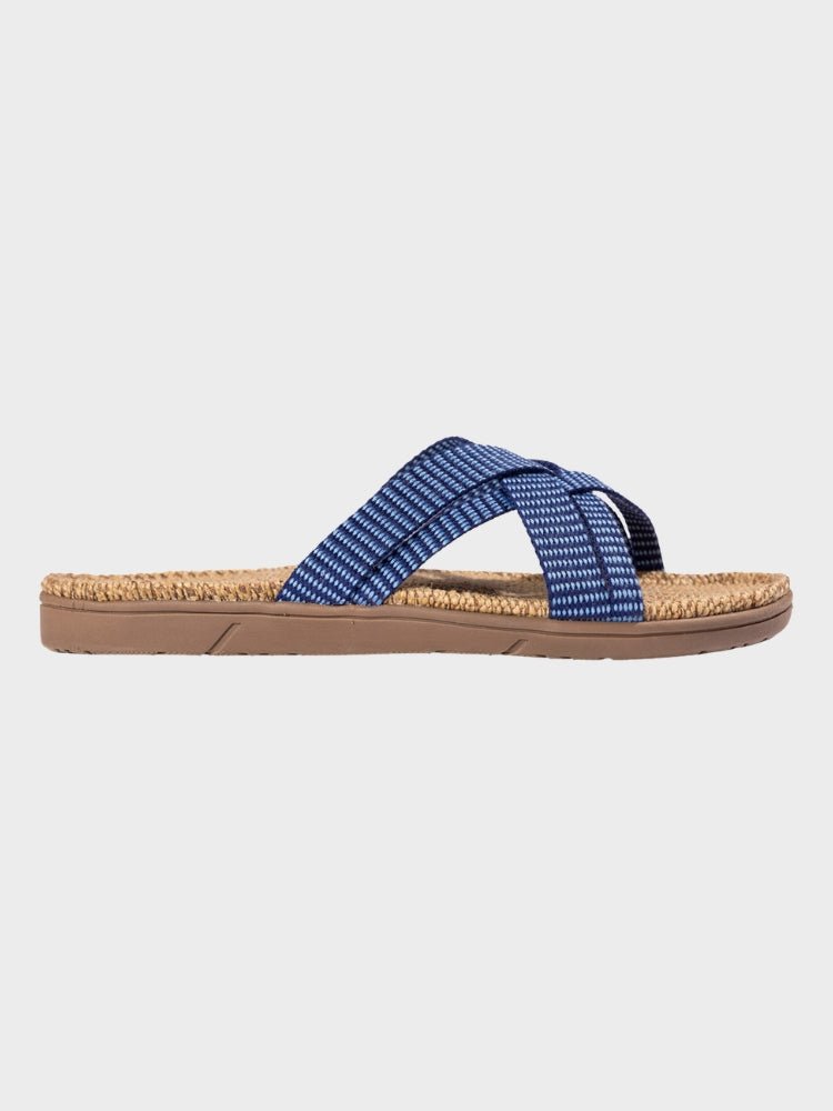 SHANGIES BY STILOV Women #1 Sandal - Blue Stripes