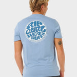 Wettie Passage Icon T shirt - Herre - Faded Denim - Gumpel & Co