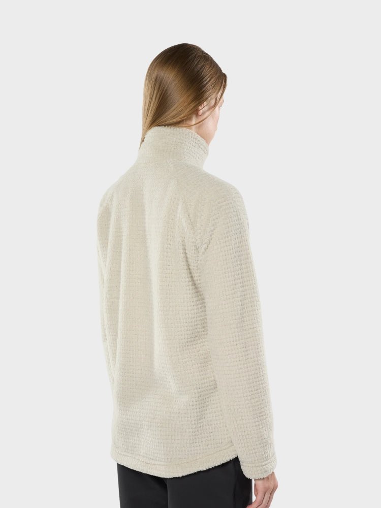 Hrannar W Zipneck Fleece - Dame - Dark Stone - Gumpel & Co
