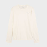 Back print long sleeve T shirt - Herre - Egret