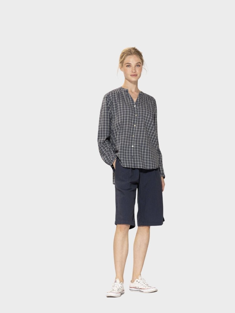 BLUE SPORTSWEAR Lisamarie linen Bermudas - Dame - Dusty Navy