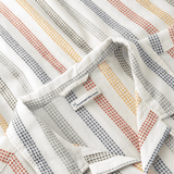 KNOWLEDGE COTTON APPAREL Skjorte m/korte ærmer - Herre - Multi color stripe