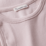 KNOWLEDGE COTTON APPAREL Racer Rib Top - Dame - Pale Pink