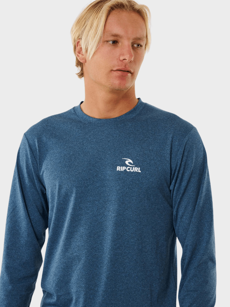 Rip Curl Stack UPF L/S UV trøjer - Herre - Navy Marle