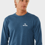 Stack UPF L/S UV trøjer - Herre - Navy Marle - Gumpel & Co