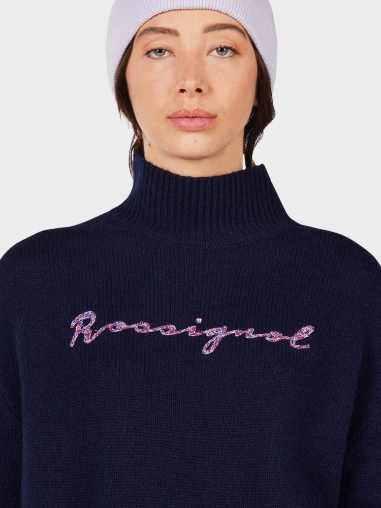 Signature Sweater - Dame - Dark Navy - Gumpel & Co