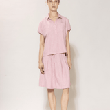 BLUE SPORTSWEAR Anemone linen Skirt - Dame - Soft Pink melange