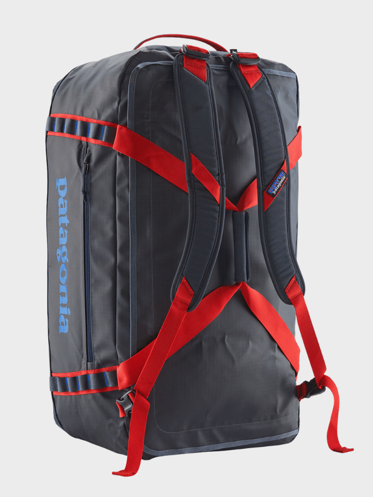 Black Hole Duffel 70L - Unisex - Smolder Blue w/Amanita Red - Gumpel & Co