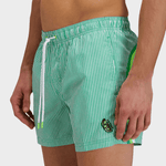 Sundek Juicy Stripe Short Length Badebukser - Herre - Bright Green