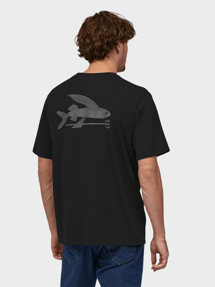 Patagonia Flying Fish Responsibili Tshirt - Herre - Sort