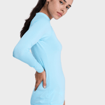 Whole Hearted Langærmet UV trøje - Dame - Tanager Turquoise - Gumpel & Co