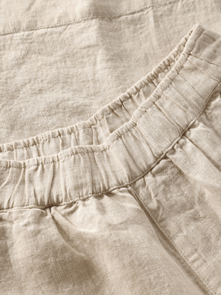 KNOWLEDGE COTTON APPAREL Culotte Shorts - Dame - Yarndyed - Light feather gray