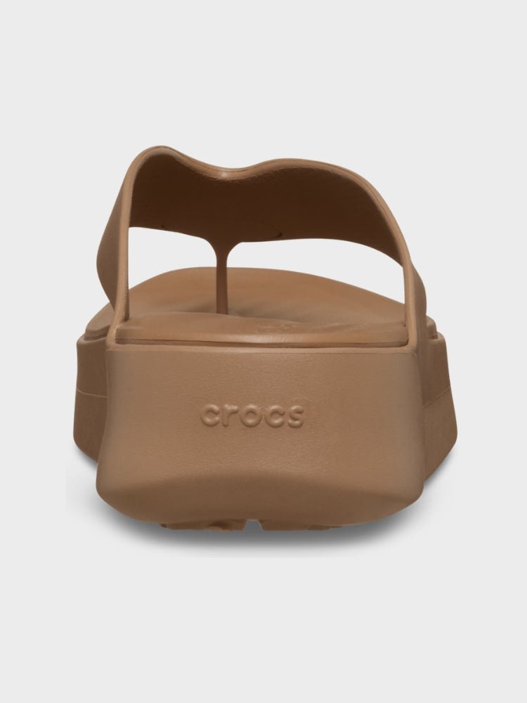 CROCS Getaway Platform Flip Crocs - Voksen - Milk Chocolate