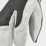 Army Leather Patrol 3 fingre Skihandske - Herre - Charcoal