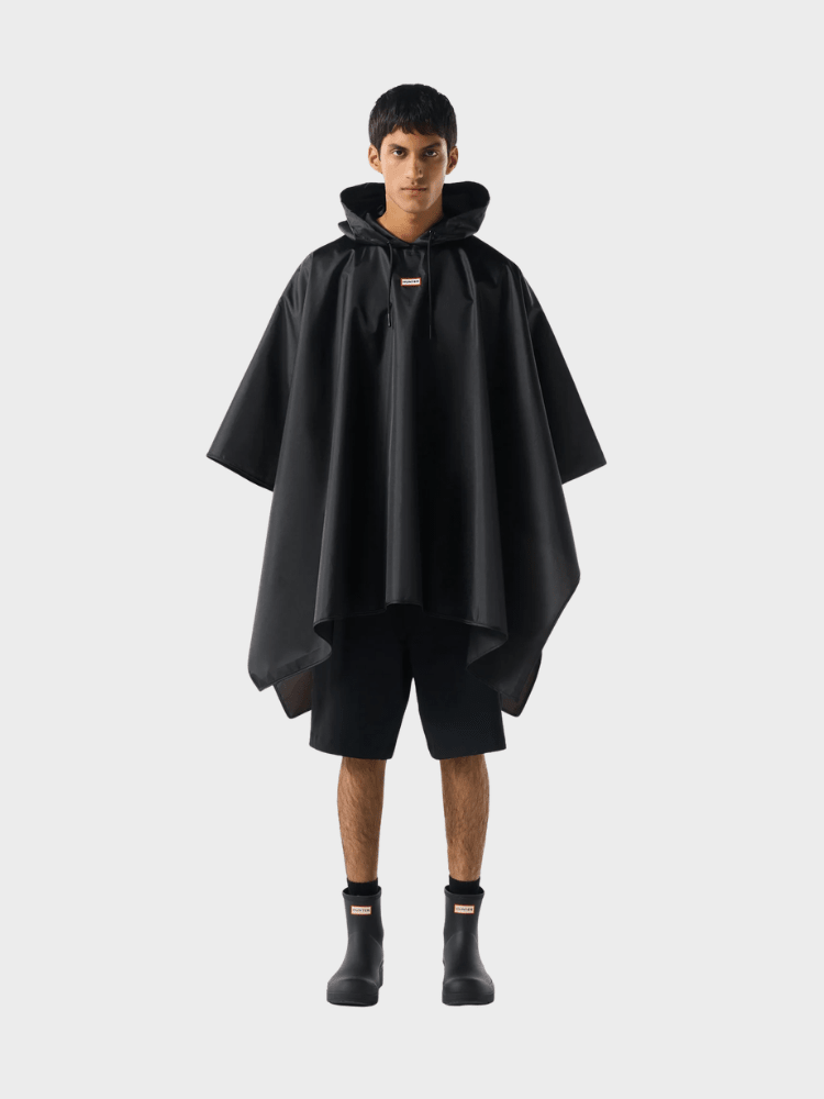 Hunter Packable Poncho - Unisex - Sort - Gumpel & Co