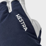 Army Leather Heli 3 fingre Skihandsker - Unisex - Navy