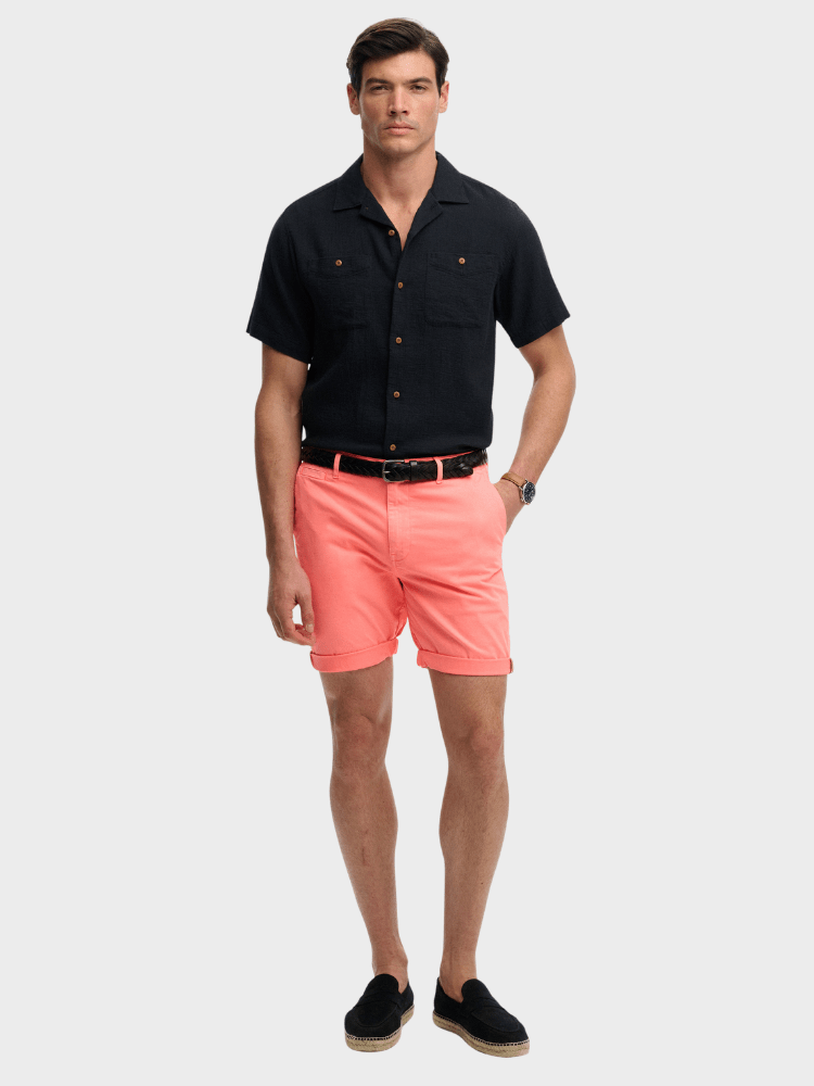 SUPERDRY Premium Regular Chino Shorts - Herre - Torch Flame Orange