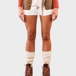 5 Inch Field Shorts - Dame - Off White / Tan - Gumpel & Co
