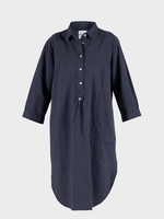 Liv linen Shirt Dress - Dame - Dusty Navy