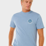 Wettie Passage Icon T shirt - Herre - Faded Denim - Gumpel & Co