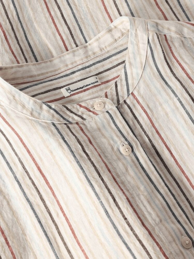 KNOWLEDGE COTTON APPAREL Stibet skjortebluse - Dame - Multi color stripe