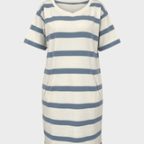 Jessica Dress - Dame - Ecru w/Dark Sky - Gumpel & Co