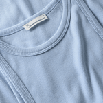 KNOWLEDGE COTTON APPAREL Racer Rib Top - Dame - Skyway