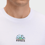 Sundek Tidal Surfer Printer Tshirt - Herre - White