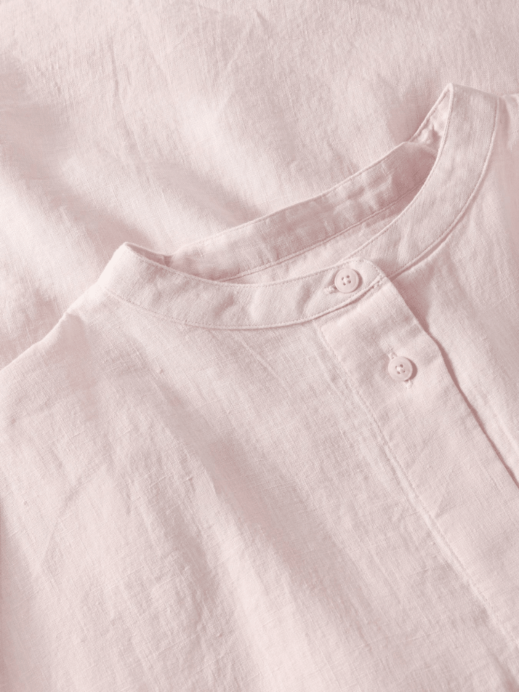 KNOWLEDGE COTTON APPAREL Hørskjorte - Dame - Pale Pink