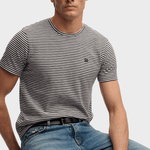 Classic Essential Stripe T-shirt - Herre - Prep Navy Stripe - Gumpel & Co