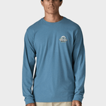 Long - Sleeved Great Waves Responsibili - Tshirt - Herre - Shore Blue - Gumpel & Co