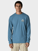 Long Sleeved Great Waves Responsibili Tshirt - Herre - Shore Blue (blå)