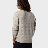 Corbyr Half Zip Strik - Herre - Silver Cloud