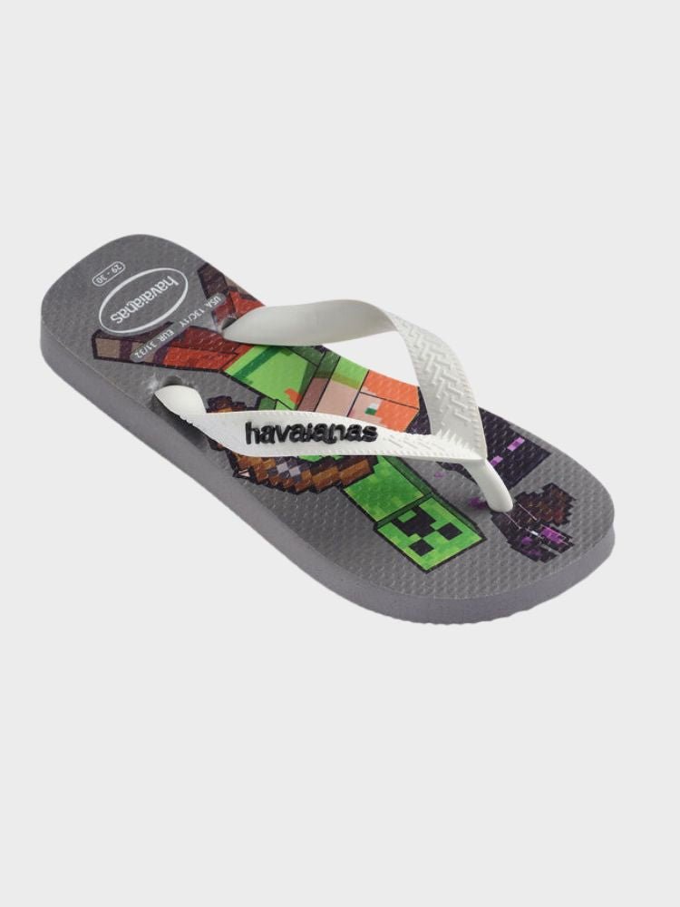 Minecraft Klipklapper - Børn - Steel grey/White - Gumpel & Co