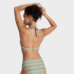 Ocean Dreamer Halter Hipster Bikini Underdel - Dame - Oil Green Stripes - Gumpel & Co