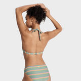 Ocean Dreamer Halter Hipster Bikini Underdel - Dame - Oil Green Stripes - Gumpel & Co
