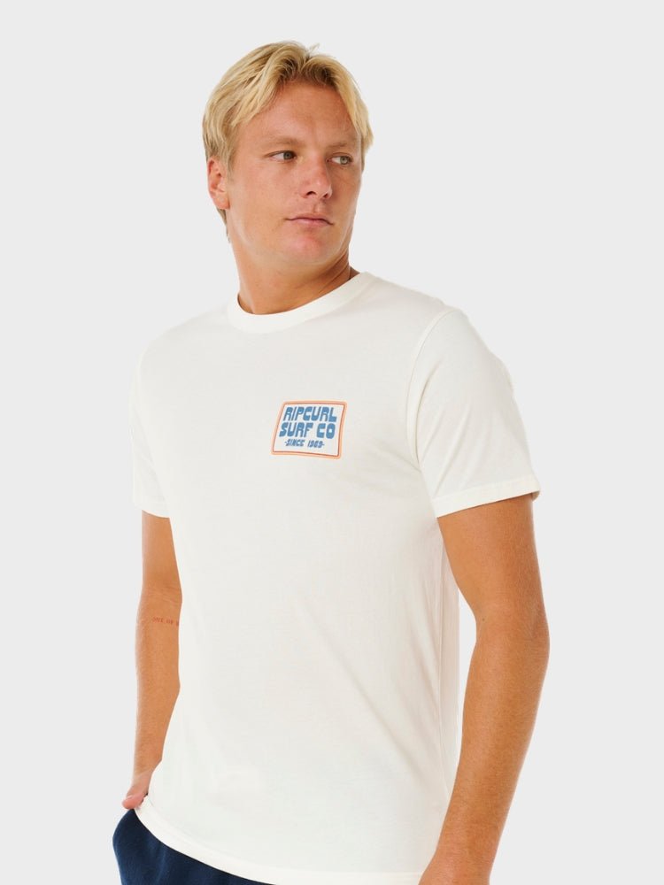 Pacific Rinse Sunrise T shirt - Herre - Bone - Gumpel & Co