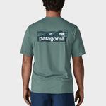 Patagonia Capilene Cool Daily Tech Tee - Boardshort Logo - Blue Sage