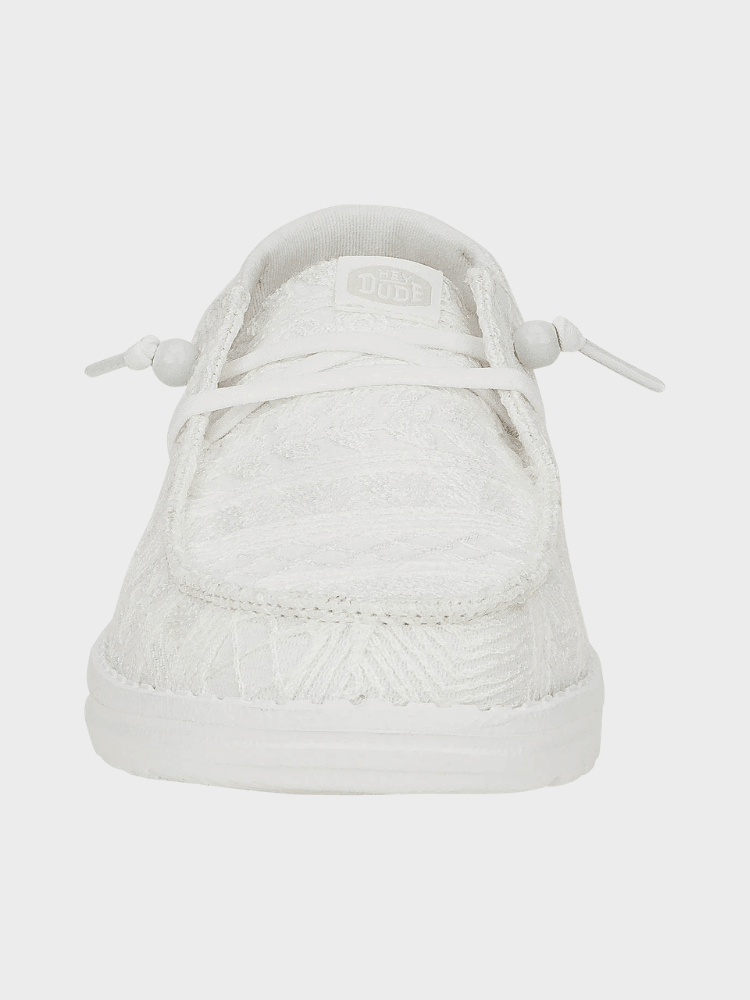 Hey Dude Wendy Crochet Lace - Dame - White