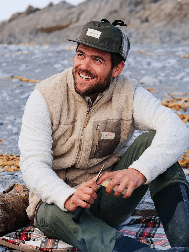 Heroes Wool Fleece Vest - Herre - Natural - Gumpel & Co