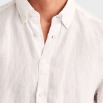 Morris Douglas Linen Shirt-Classic Fit - White