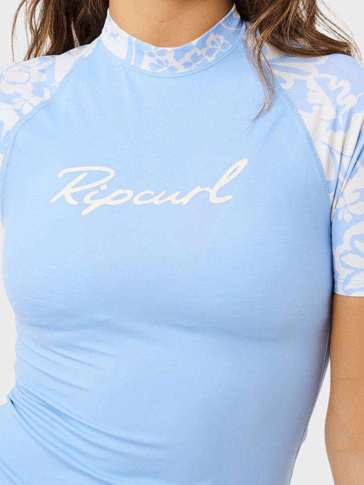 Rip Curl Pacific Coast UPF Ss UV trøje - Dame - Sky Blue
