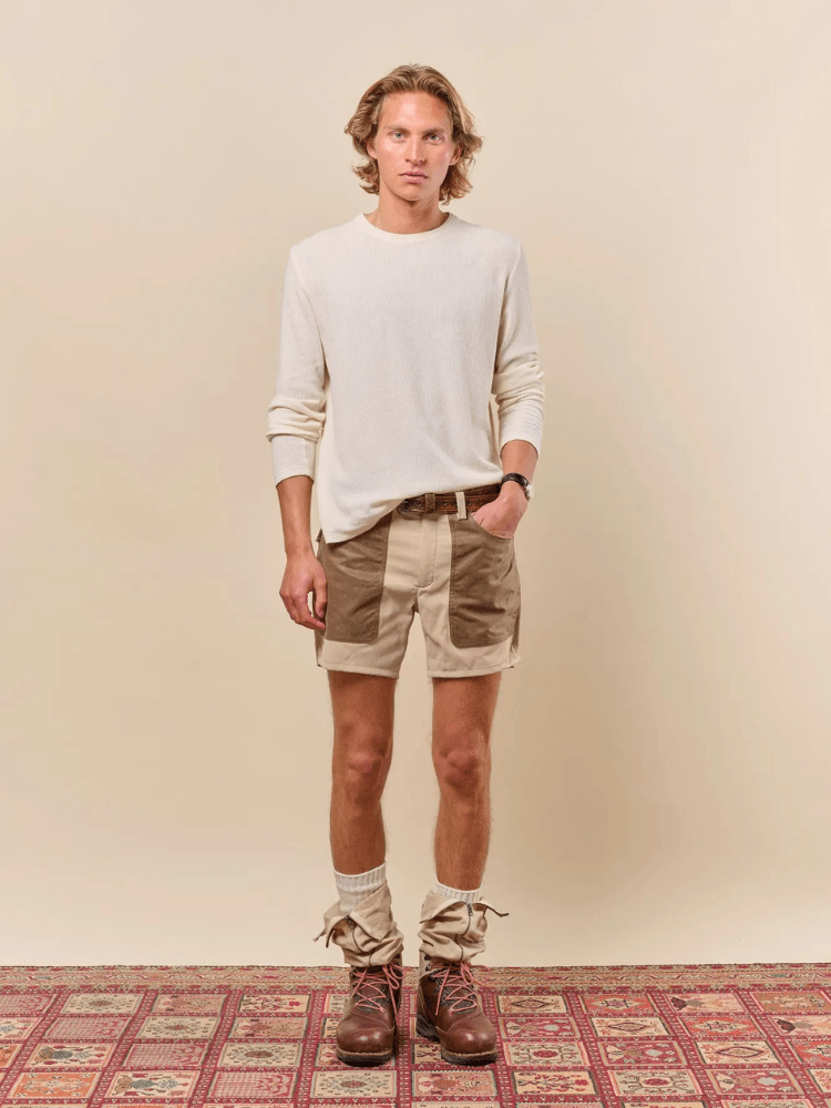 7 Inch Field Shorts - Herre - Cowboy / Tan - Gumpel & Co
